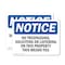 Signmission No Trespassing Soliciting Or Loitering OSHA Notice Sign, Vinyl Decal, 10in W x 7in L, 2PK OS-2PACK-NS-D-710-L-15015 - alternate 1